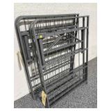 Grey metal Queen sz platform bed