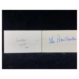 John Houseman & Sir John Gielgud Autographed