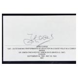 John Cleese Autographed Index Card - With Acting