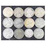 Collection Of War Nickels & Silver Dime, Fv $0.65