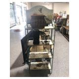 Metal folding Rack & more, approx 6ft tall