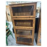 Wood lawyers Bookcase , approx 29x12x60in