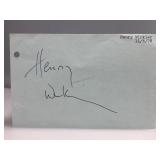 Henry Winkler Signature Card