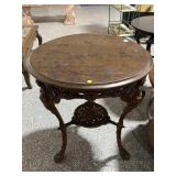 Antiq. Lund & Reynolds Cast Iron Pub Tables,