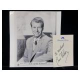 Gene Nelson Signed & Inscribed Signature Card w/