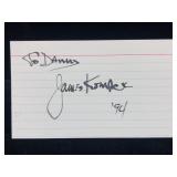 James Komack (Producer/Director) Signature Card