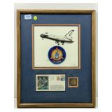 Space Shuttle Columbia Pencil Sign 80/100 W/