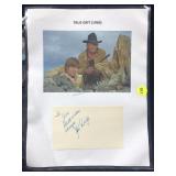 Kim Darby Autographed Index Card with Photo Print