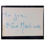Elsa Martinelli Autographed Index Card