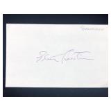Elmer Bernstein Autographed Index Card