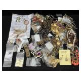 Fashion Jewelry W/bracelets, Some Sterling & More