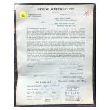 Authentic NHL player contract