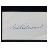 Louis St. Laurent Autographed Index Card