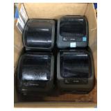 4 Zebra ZP 505 direct thermal desk printer