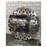 Round mirror, approx  35in diameter