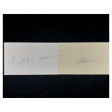 Pietro Annigoni & Peter Cameron Autographed Index