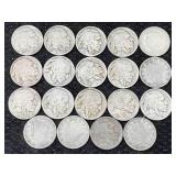 Collection Of Buffalo Nickels & V Nickels