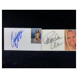 Pamela Lee & Carmen Electra Signature Cards