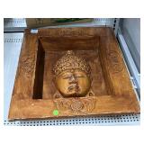 Large Wood Buddha Shadow Box Wall Art. Approx