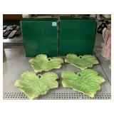 Fitz & Floyd Classic Leaf Platters W/Boxes