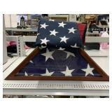 Memorial Flag in Display Case and More