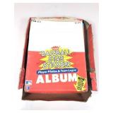 Fleer baseball sticker album box