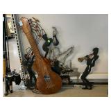 2 Metal Musical Wall Art Pieces. Largest Approx