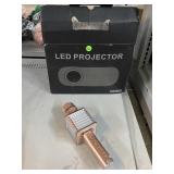 LED Projector Model C10 and Microphone with