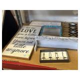Home Decor. Wall Hooks, Shelf, Mirror W/Hooks &