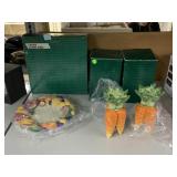 Fitz and Floyd Carioca Plate and Carrot Candle