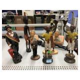 Vintage Blackamoor Metal Candlestick Set, Vintage