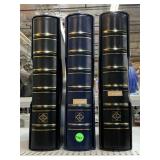 3 Stamp Collecting Binders with Sleeves.