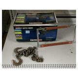 Tow Hitch Mount W/Hook In Box, License Plate