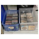 Large Collection of CDï¿½s in 2 Storage Containers