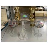Artland Helios Wine Glasses, Gold Colored