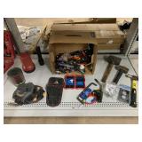 Assorted Tools. Hammer, Husky Pouch, & More