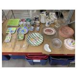 Collection Of Dinnerware. Platters, Mugs, Bowls &