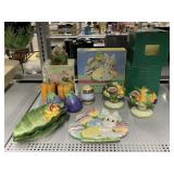 Fitz and Floyd Candlestick Holders, S&P Shakers,