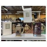 Collectible Beer Steins in Original Boxes.