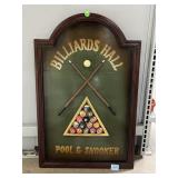 3D Style Billiard Wall Art for Game Room.