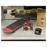 Amprobe, Skateboard, and Exterior Lantern in Box.