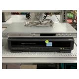 Magnavox DVD Player and Hitachi VHS Player.