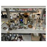 Angel Figurines, Lady Figurines, Glass Rose, and
