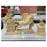 Vintage Resin sculpture of Roman Soldier and