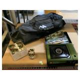 Family Camping Tent, Portable Stove, and More.