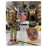 2 Military Style Nutcrackers.