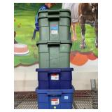 3 Storage Containers with Lids 2 W/out