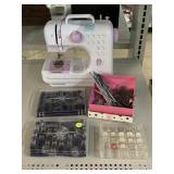 Compact Sewing Machine, Thread, and More.