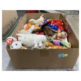 Box of Collectible Ty Beanie Babies.