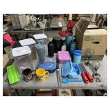 Vintage M&M Cups, Starbucks Tumbler, Food Storage